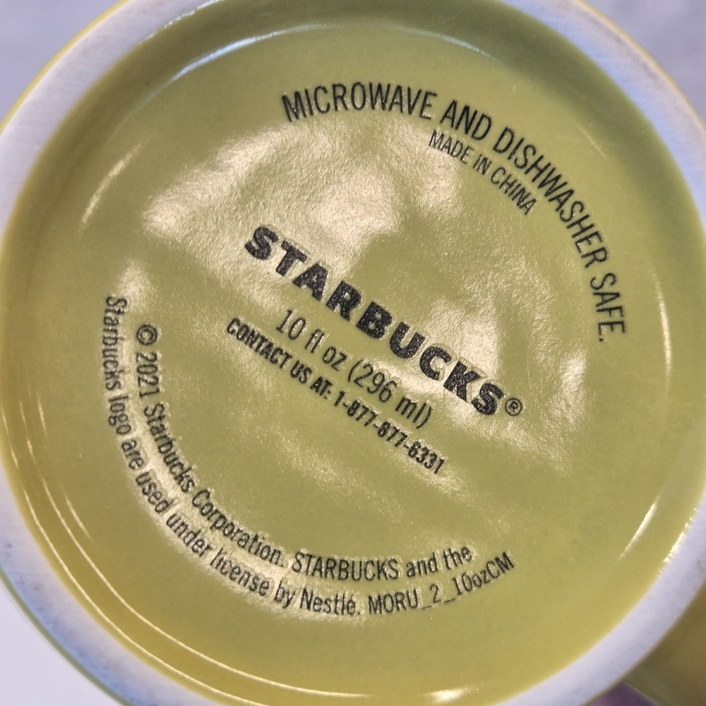Starbucks Classic Lime Green 10oz Coffee Tea Mug Cup With Mermaid Logo - Picture 8 of 8